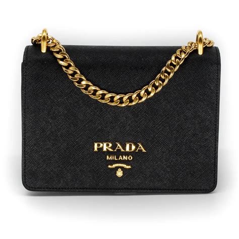 black prada bag chain|prada front zip shoulder bags.